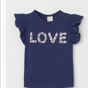 Flutter sleeve top NWT